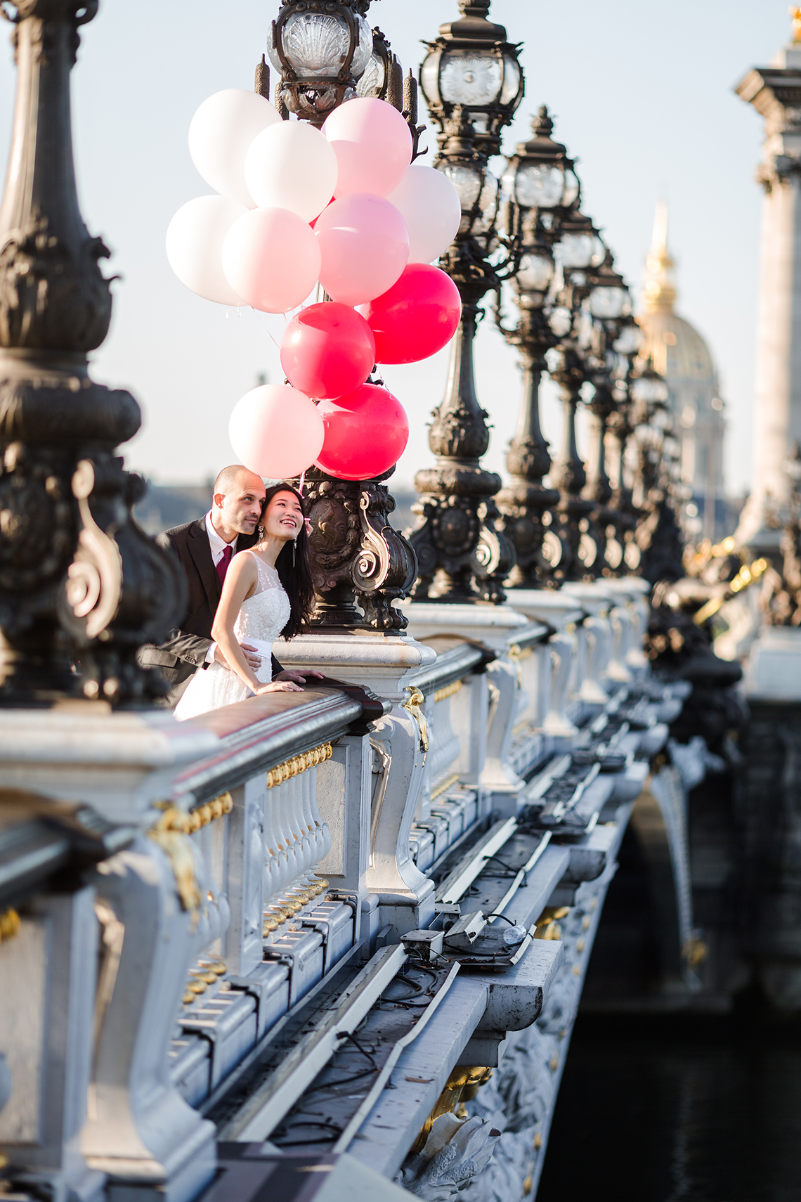 photographe mariage seance engagement paris ballon pont alexandre iii
