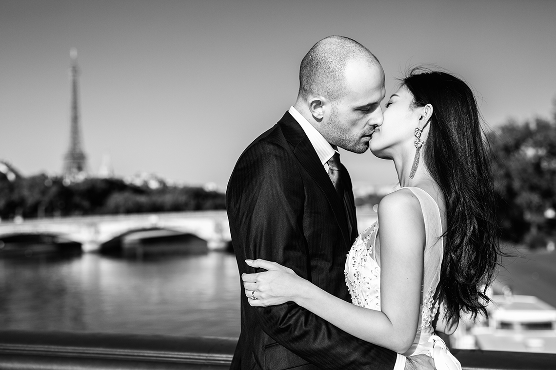 photos de couple au trocadéro