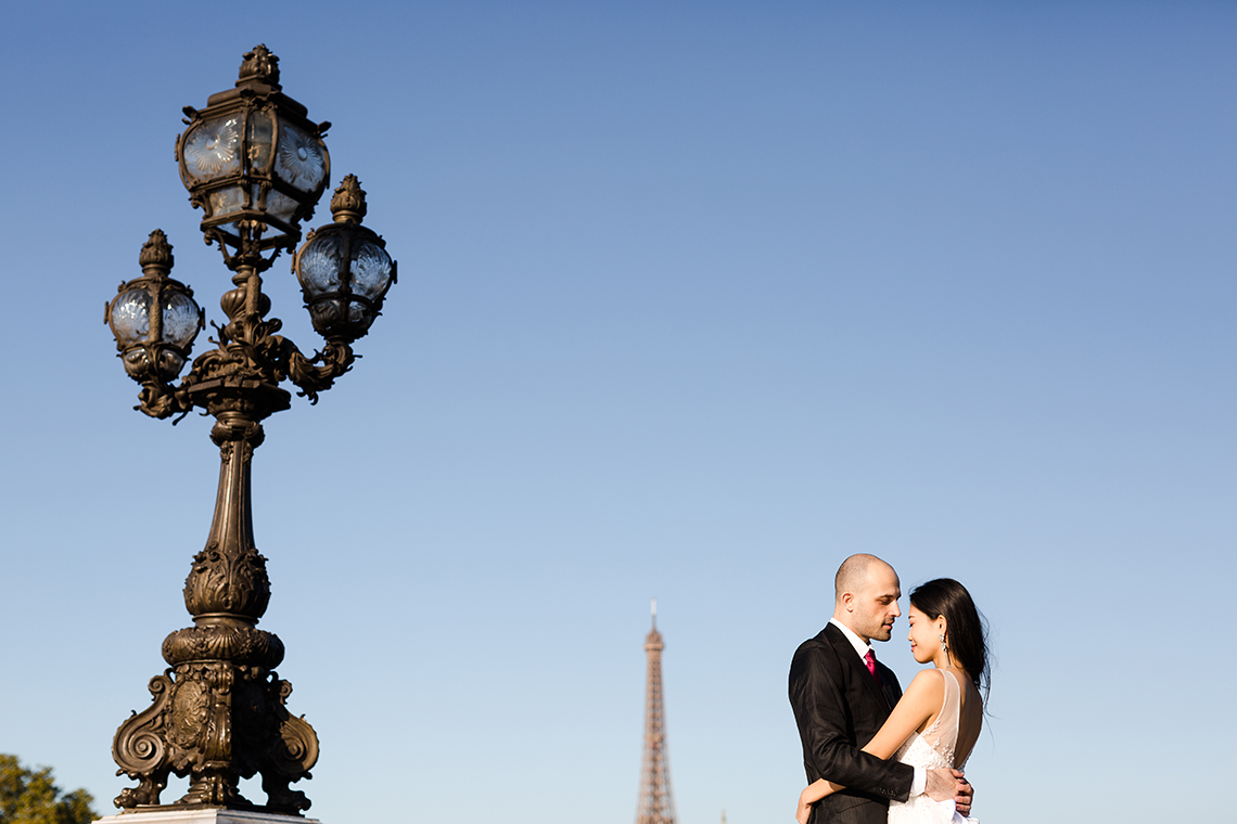 mariage paris pont alexandre 3 elegant photographe
