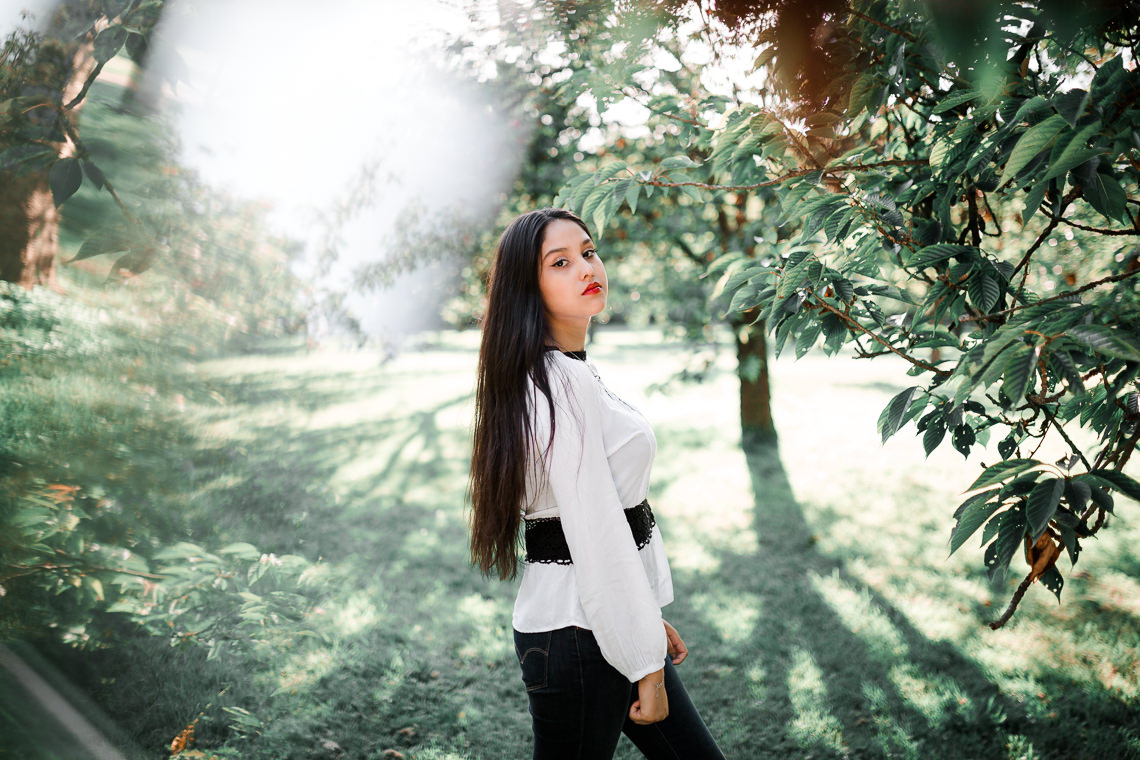 photographe parc paris portrait femme