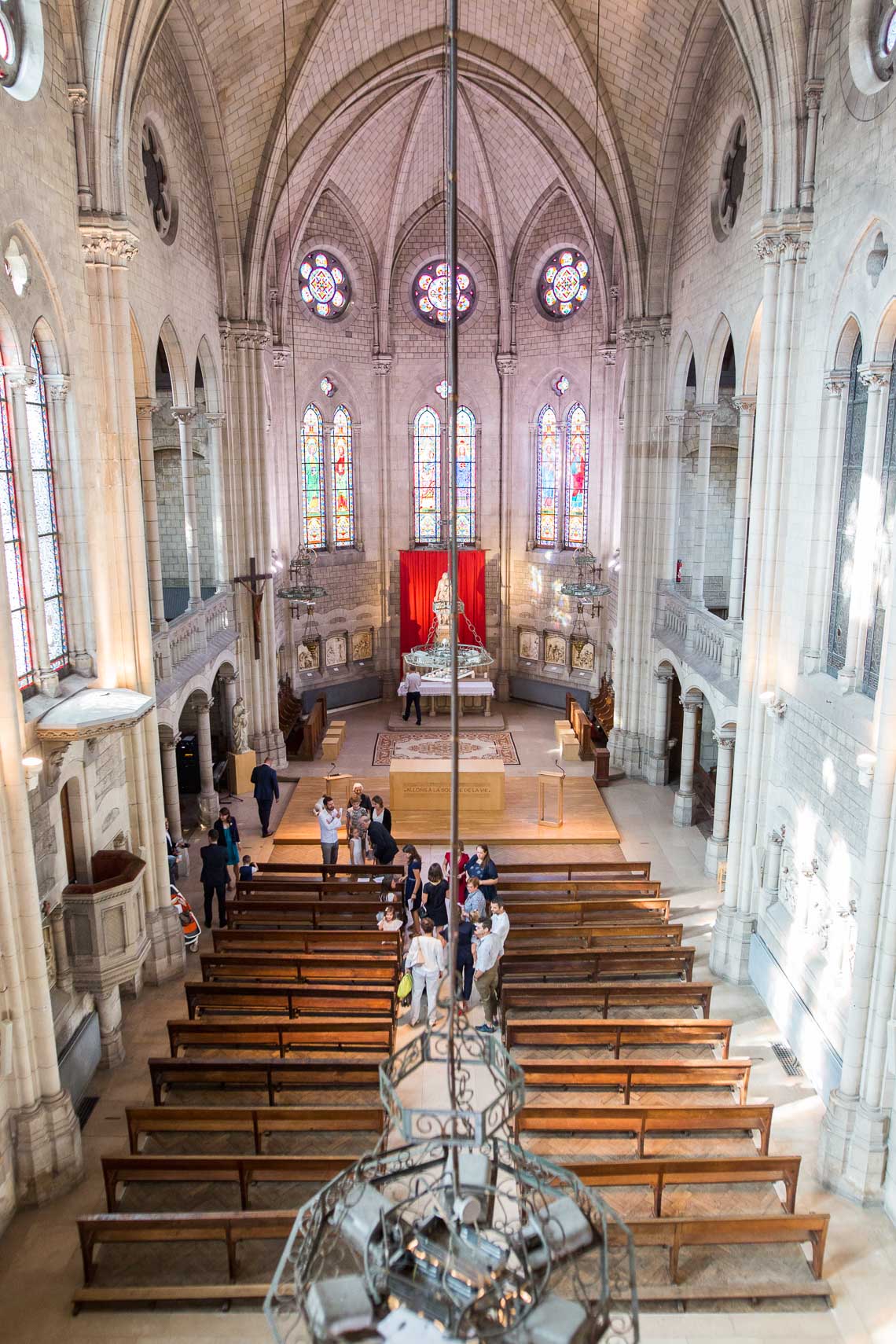 vue de l'église depuis au dessus
