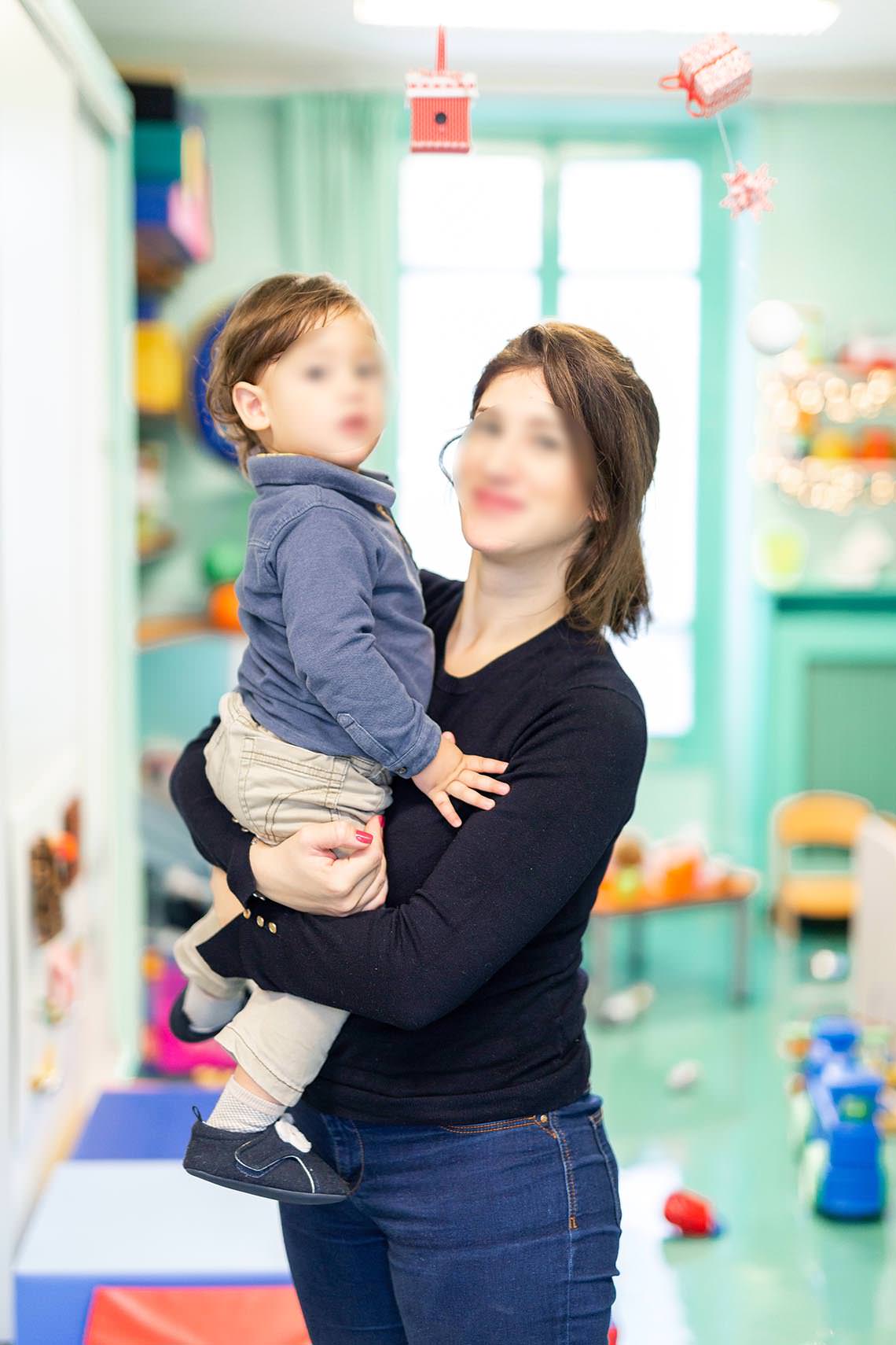 photo parent enfant creche