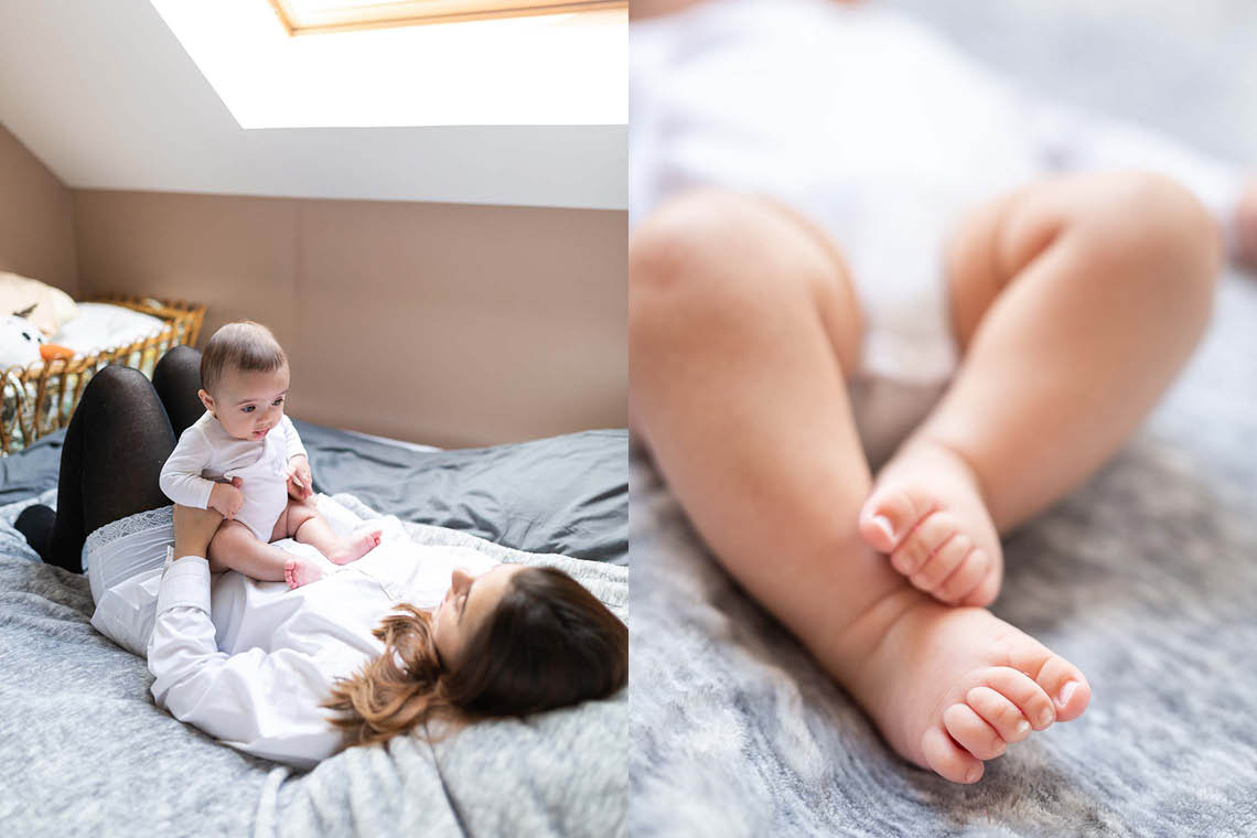 photos de pieds de Romy en gros plan