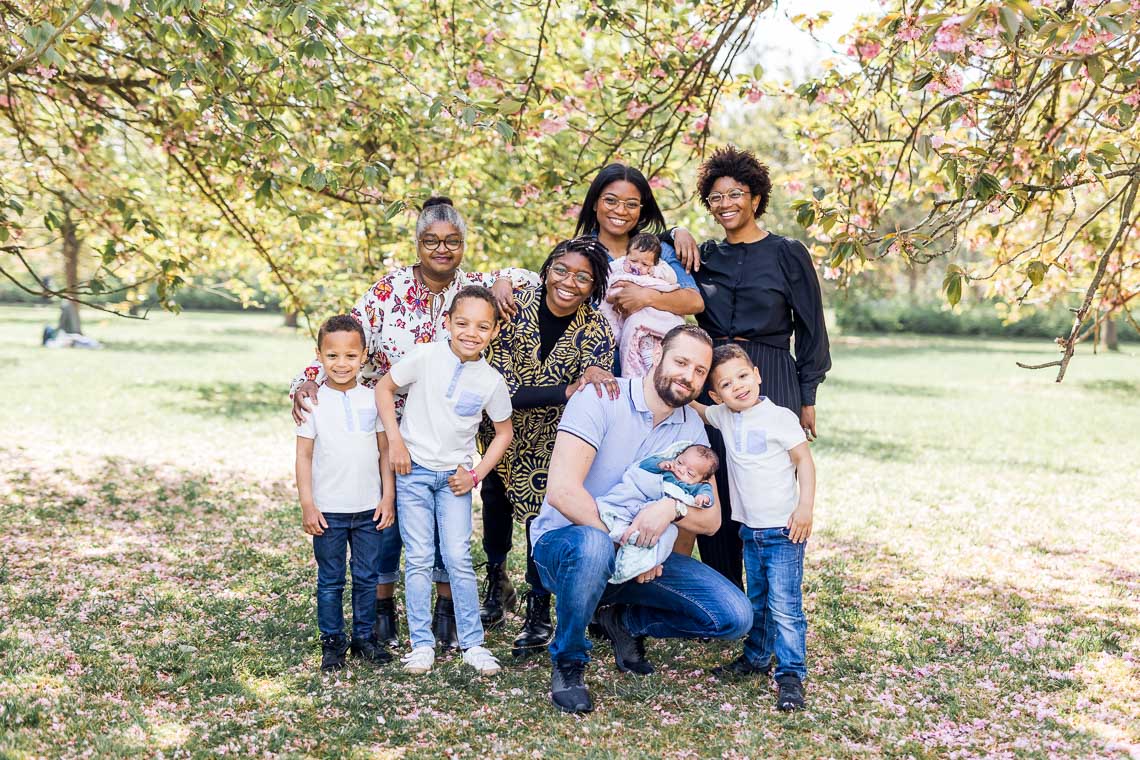 Photos de famille intergénérationnel