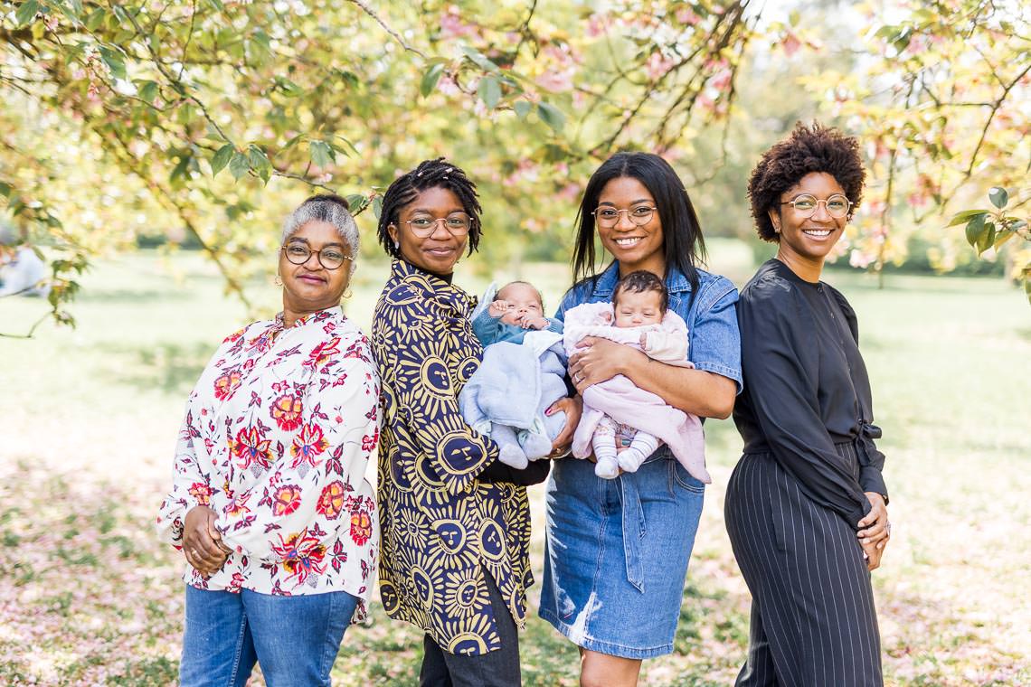 Photos de famille intergénérationnel