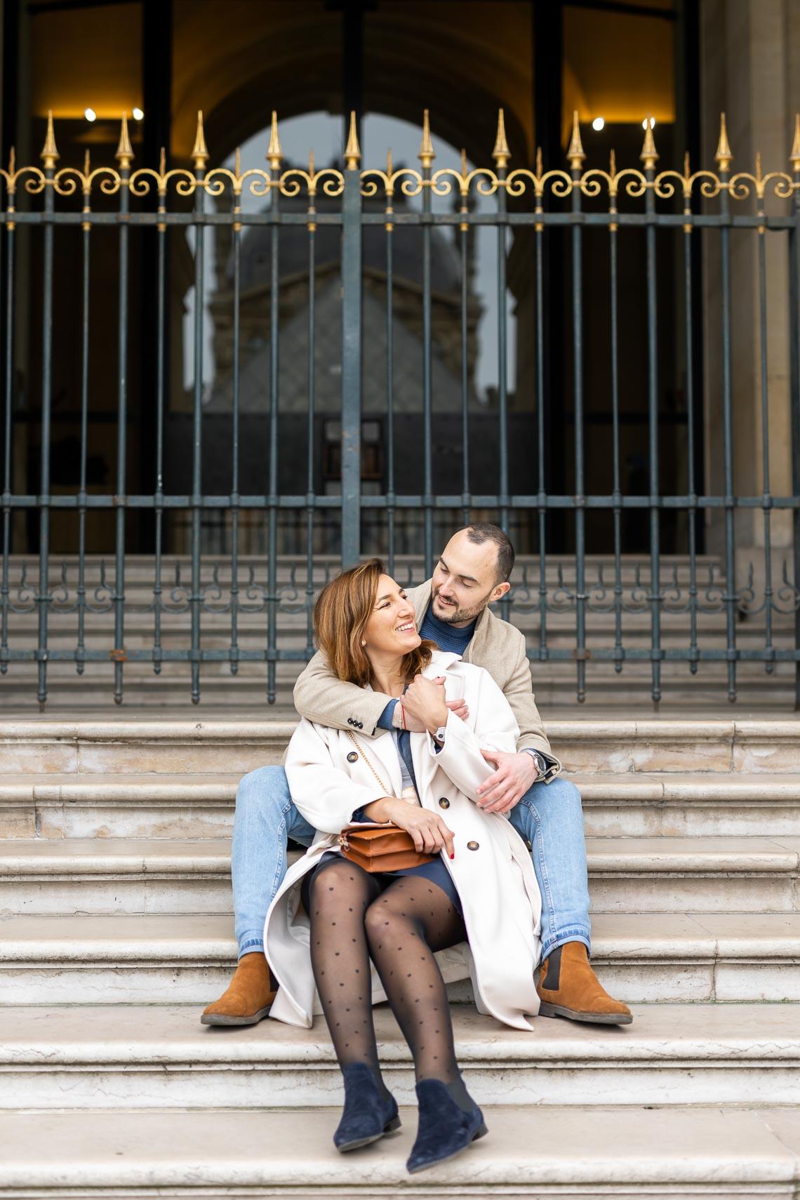 photographe couple louvre