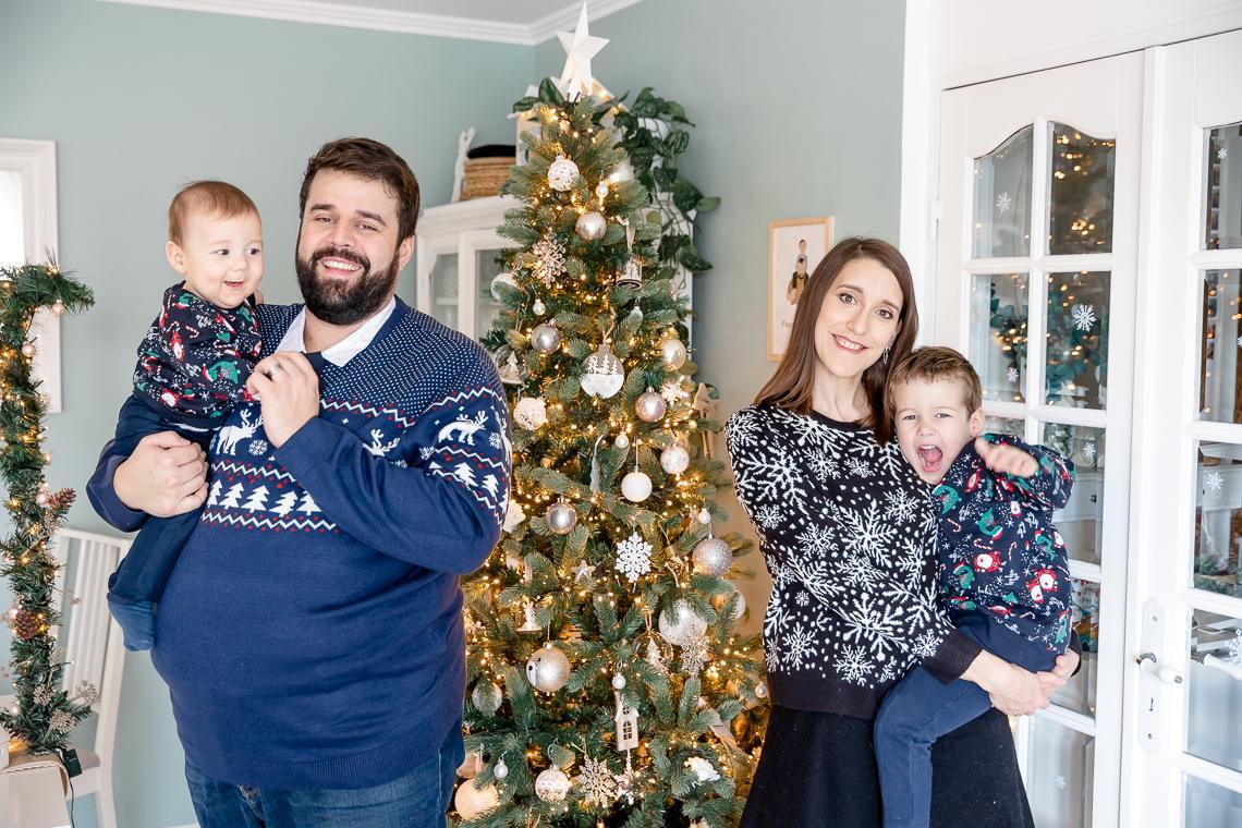 shooting famille noel domicile paris
