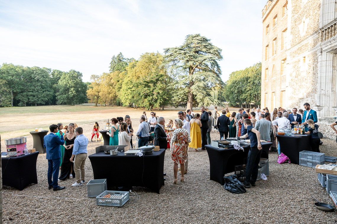 photographe mariage cocktail chateau courtalain