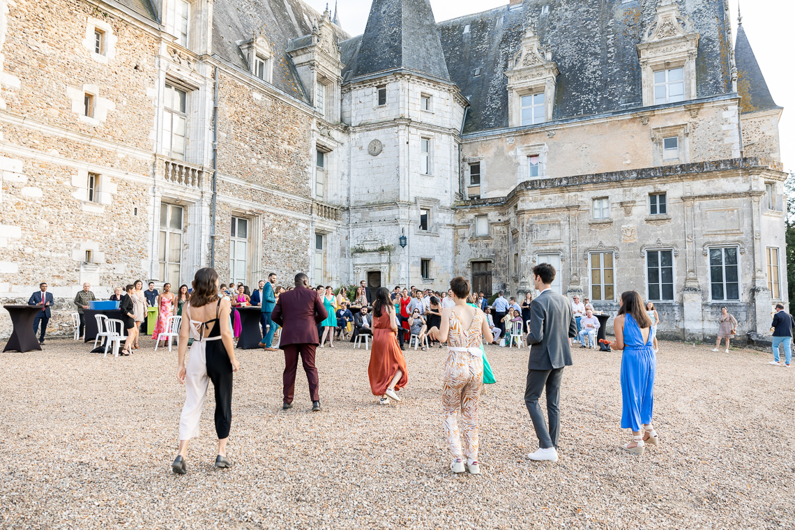 photographe mariage cocktail chateau courtalain