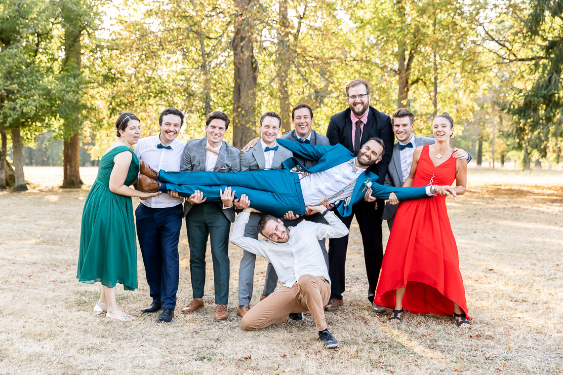 idées de photos de groupes pour mariage en extérieur